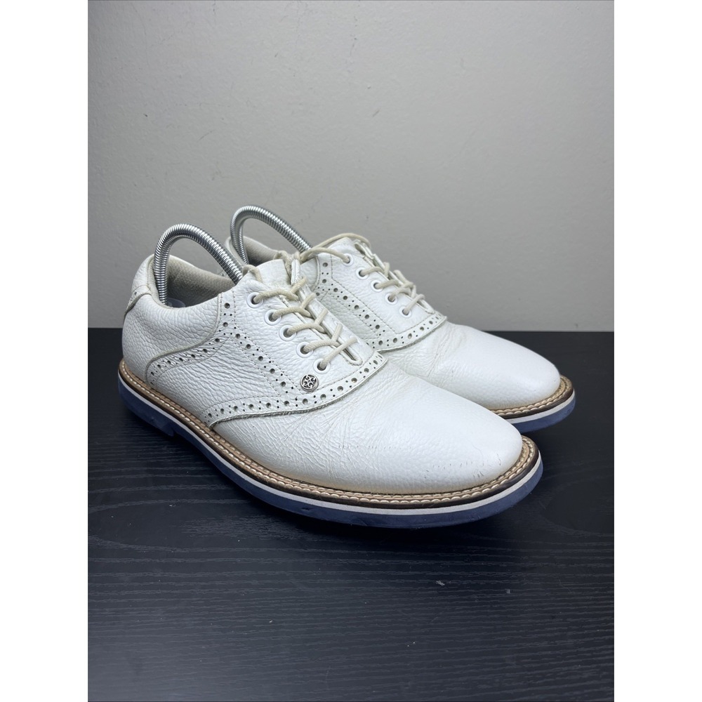 G/FORE Saddle Gallivanter Men's 9 Snow White Golf Shoes G4MC0EF04-S/TWT